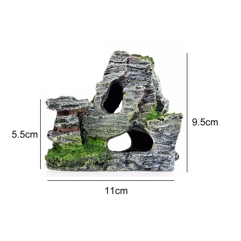 Artificial Moss Rock Cave Aquarium Ornament