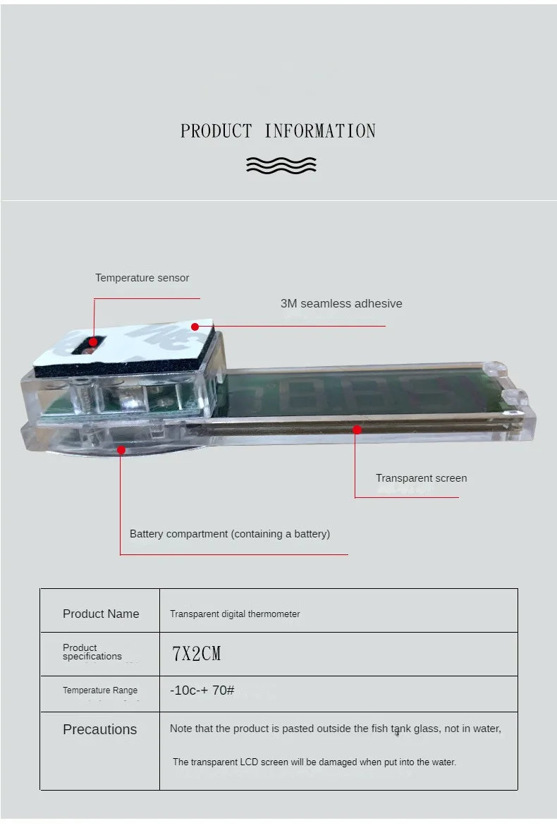 Digital LCD Aquarium Thermometer