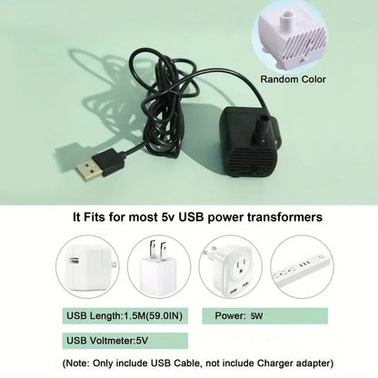 USB Electric Cat Water Fountain