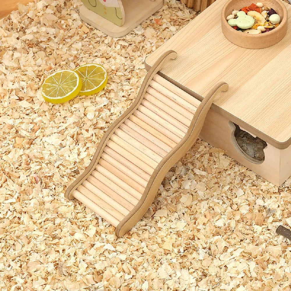 Hamster Wooden Climbing Stairs