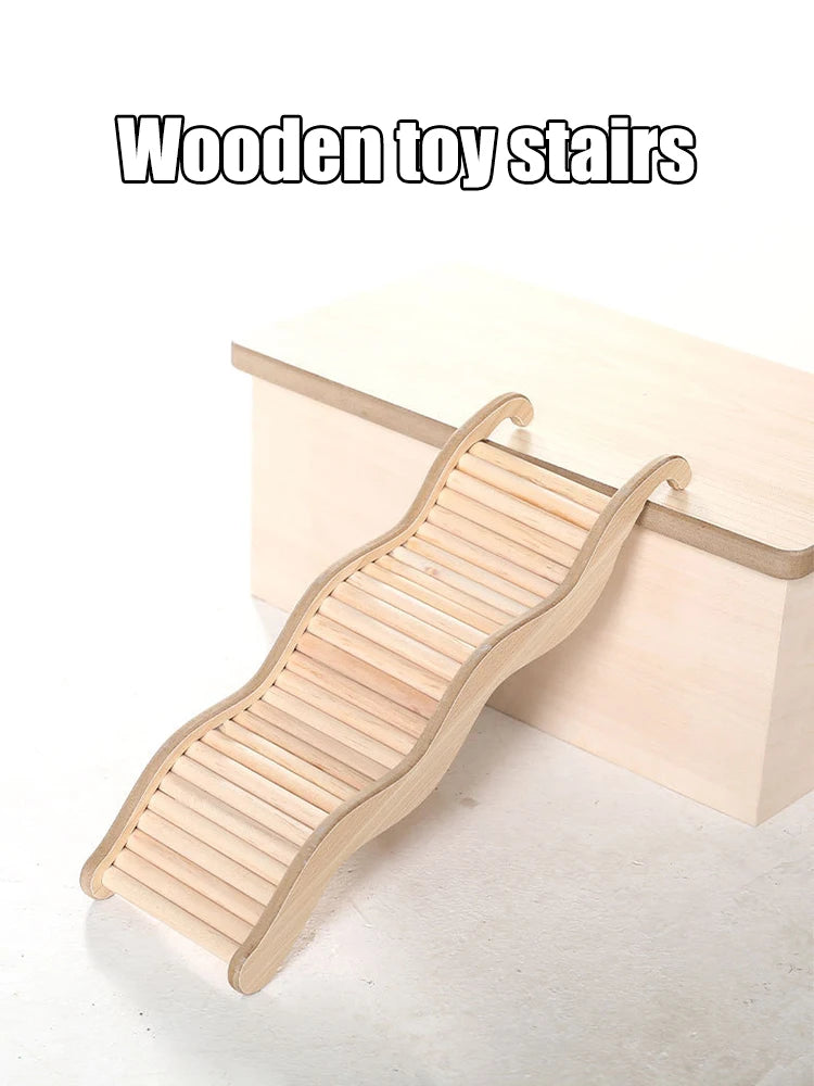 Hamster Wooden Climbing Stairs