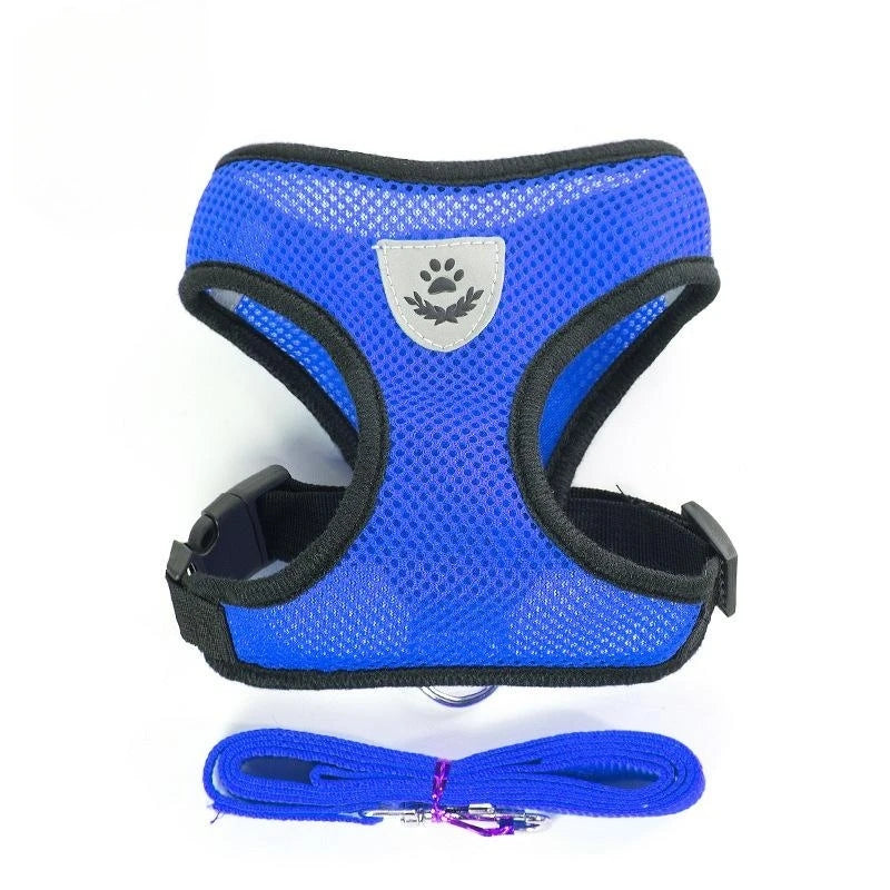 Adjustable Mesh Pet Harness & Lead
