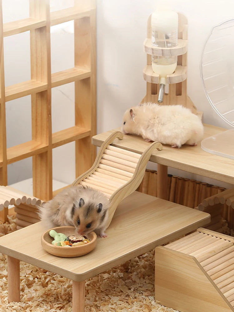 Hamster Wooden Climbing Stairs