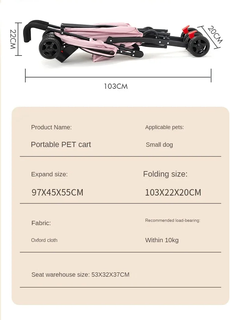 Foldable Pet Stroller