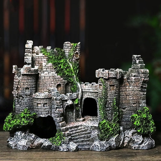 Resin Castle Aquarium Ornament