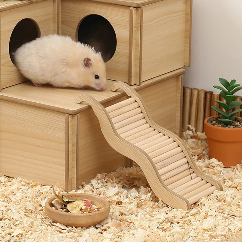 Hamster Wooden Climbing Stairs