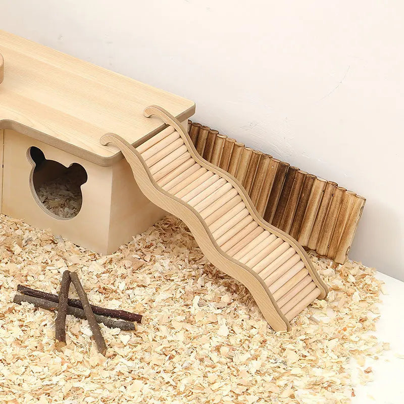 Hamster Wooden Climbing Stairs