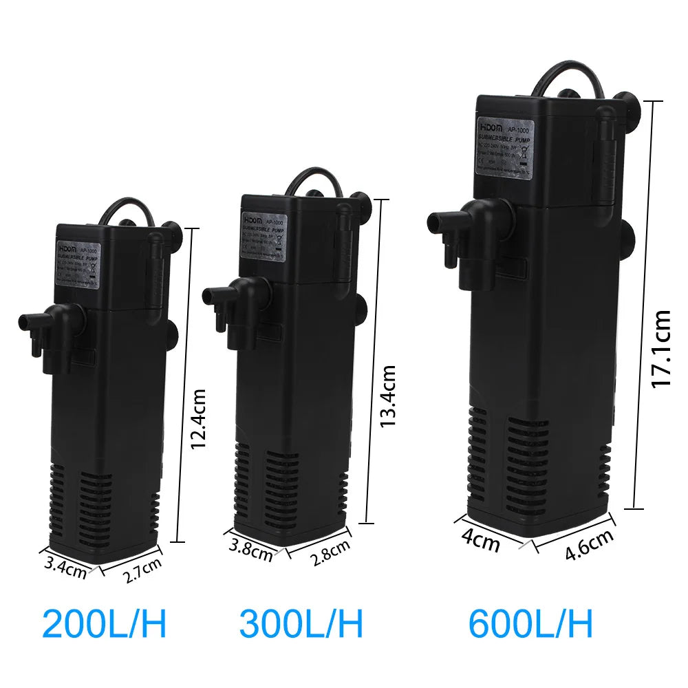 Submersible Water Filter Pump for Aquariums