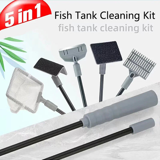 Aquarium Cleaning Tools Kit – 5-in-1
