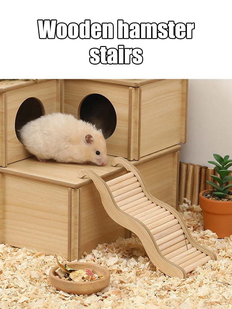 Hamster Wooden Climbing Stairs
