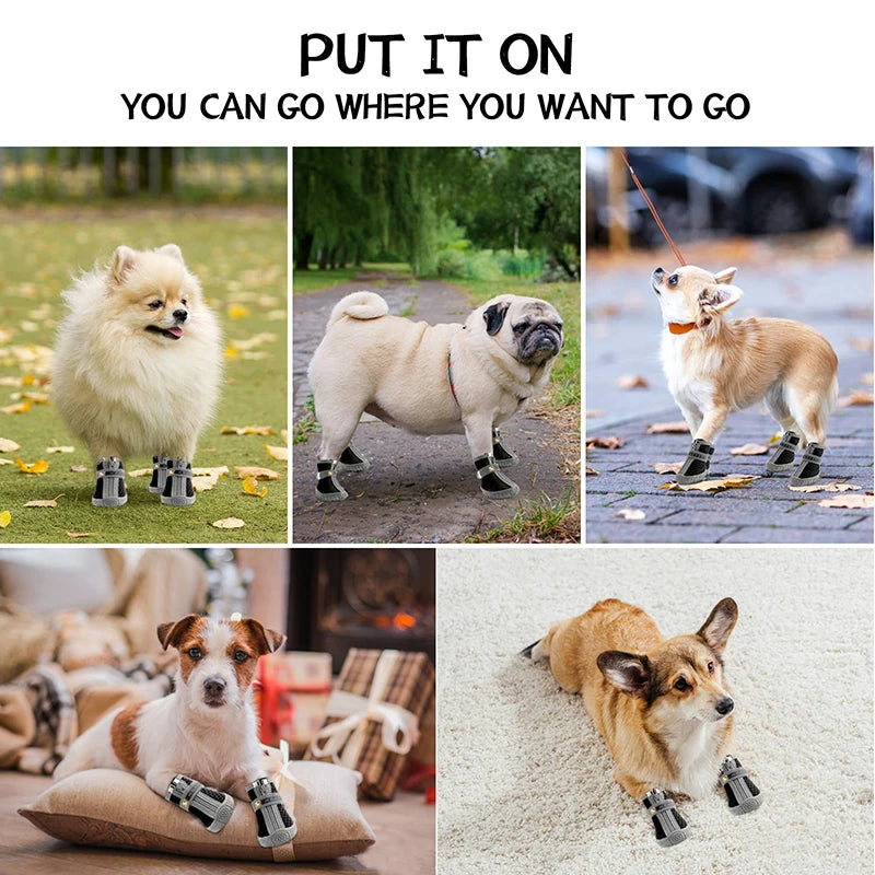 👟🐕 Warm Dog Shoes – Non-Slip & Protective