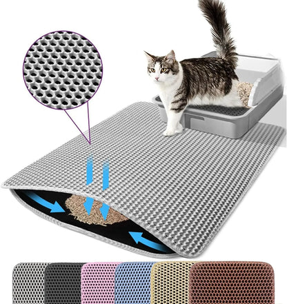 Double Layer Waterproof Cat Litter Mat